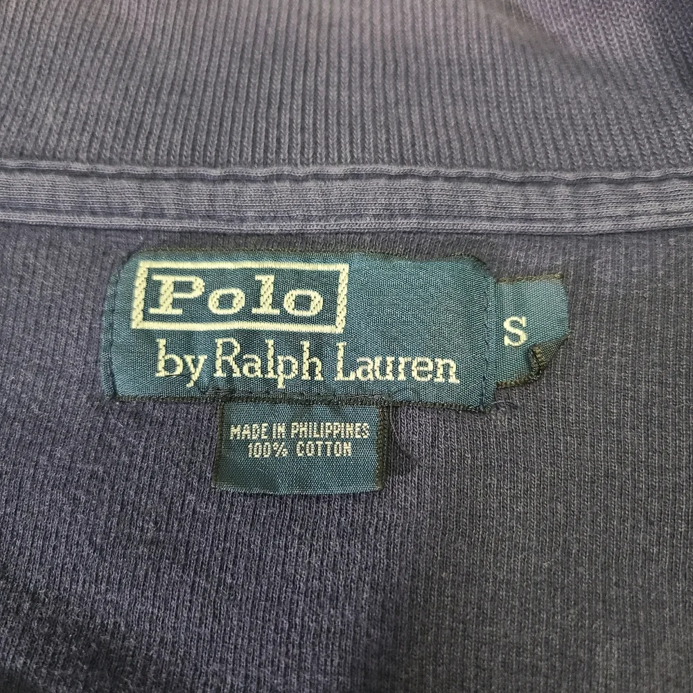 Vintage Polo Ralph Lauren Double Knit Zip-Up Track Jacket Red Pony Logo‎ Small